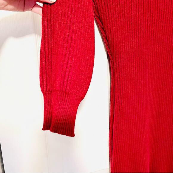 PINK LILY TURTLENECK SWEATER DRESS - Picture 6 of 7